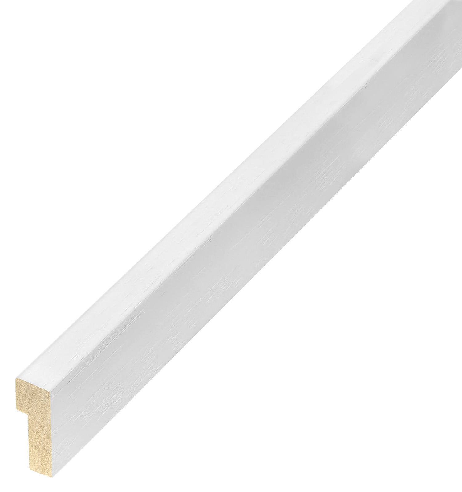 Moulding ayous, width 37mm, height 23 - White - 728BIANCO