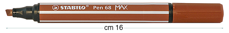 Stabilo Pen 68 MAX markers, Sienna
