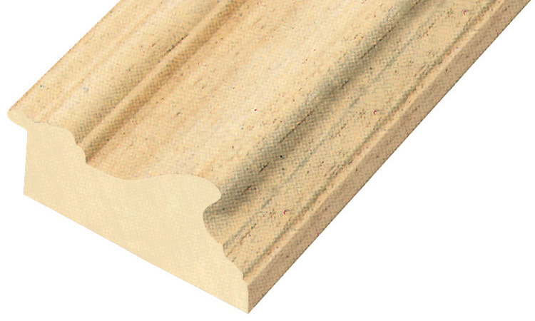 Moulding lime tree, width 80mm, height 45mm - bare timber