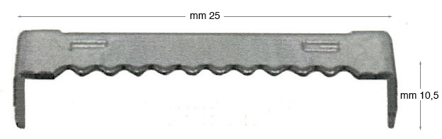Sawtooth bridge hangers, sharp points - Pack 500