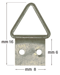 Nickel plated triangle hangers n.0 - Pack 1000