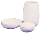 Biscuit-ware bawl with cover, Ø 12 cm