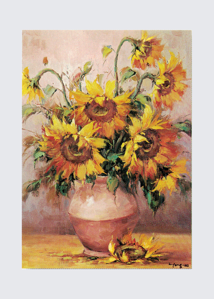 Print: Fiori in vaso - 50x70 cm