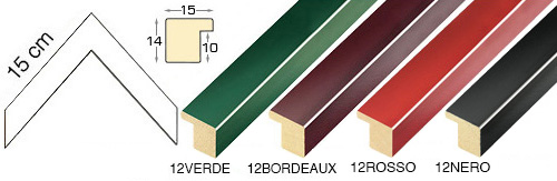 Complete set of corner samples of moulding 12 (4 pieces)