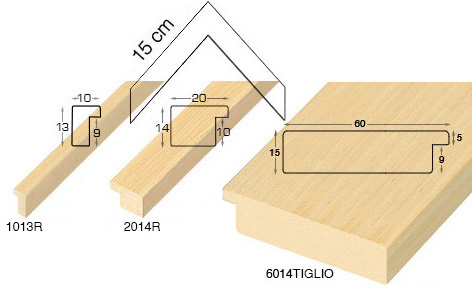 Complete set of corner samples of moulding 1013-2014-6014