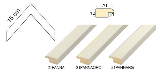 Complete set of corner samples of moulding 21 (3 pieces)