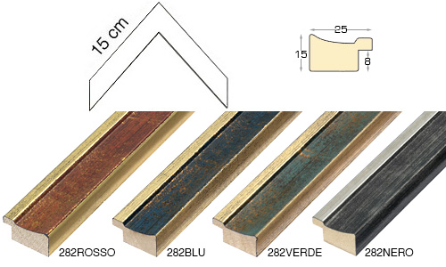 Complete set of corner samples of moulding 282 (4 pieces)