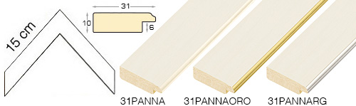 Complete set of corner samples of moulding 31 (3 pieces)