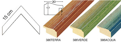 4pcsComplete set of corner samples of moulding 386-387 (4 pieces)