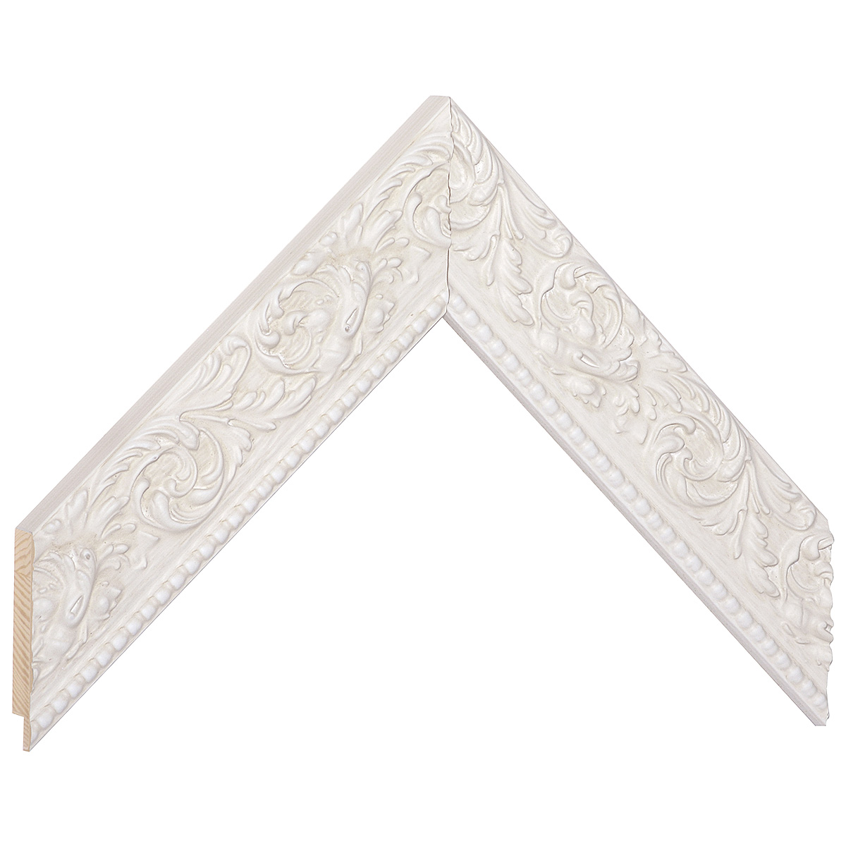 Corner sample of moulding 437BIANCO