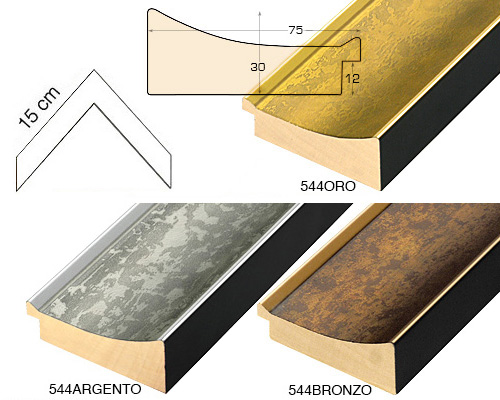 Complete set of corner samples of moulding 544