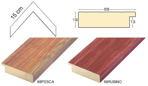 Complete set of corner samples of moulding 68 (1 pieces)