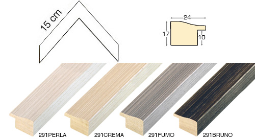 Complete set of corner samples of moulding 291 (4 pieces)