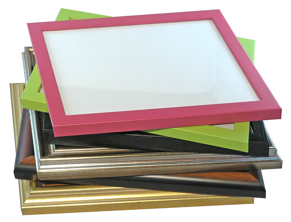 Set of 6 ready-made frames 10x15 with glass