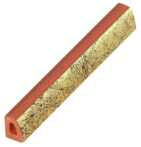 Spacer plastic, 10mm - scratched gold