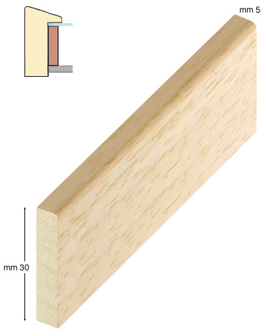 Spacer lime tree, 5x30mm, bare timber - D30T