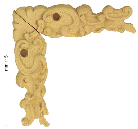 Frame decoration, plain pasta, side 115 mm