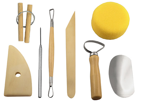 Ceramic tool kit, set of 8 pieces