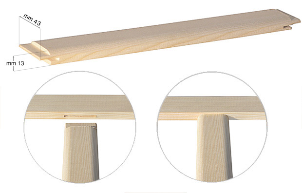 Brace bar for 160 cm stretcher bars series LE