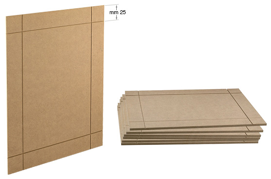 MDF panels with groove - 30x40 cm