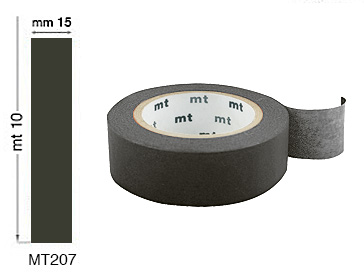 Colored adhesive tapes - mm 15 x 10 meters - Matte Black