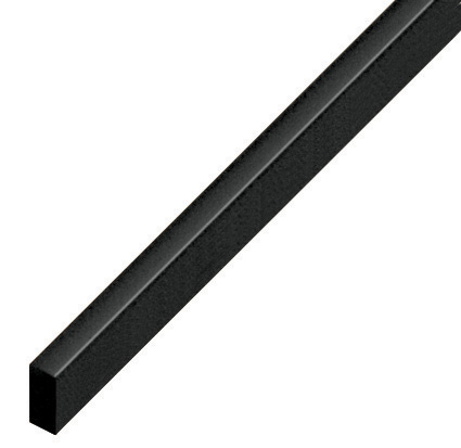 Spacer plastic, flat 5x10mm - black - P10NERO