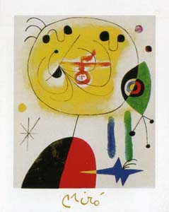 Poster: Mirò: Et fixe les cheveux - cm 40x50