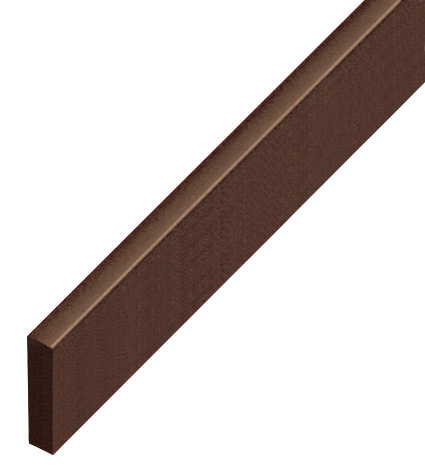 Spacer plastic, flat 5x20mm - walnut - P20NOCE