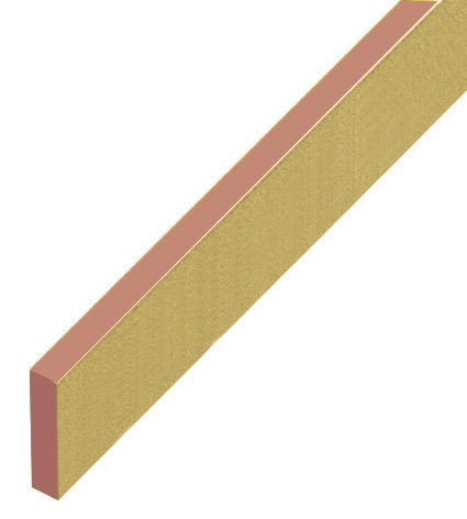 Spacer plastic, flat 5x20mm - gold - P20ORO