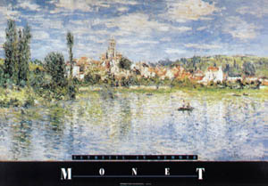 Poster on bars: Monet: Vetheuil, 133x80 cm