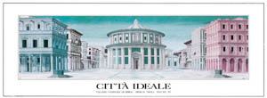 Poster on bars: Anonimo: Città ideale, 39x140 cm