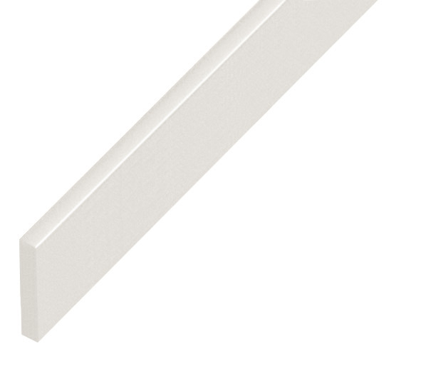 Spacer plastic, flat 5x25mm - white