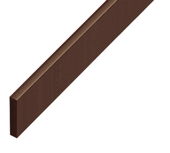 Spacer plastic, flat 5x25mm - walnut - P25NOCE