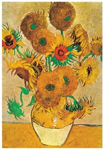 Poster on bars: Van Gogh: Girasoli, 100x125 cm