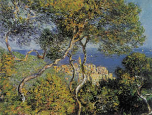 Poster on bars: Monet: Bordighera 113x90 cm