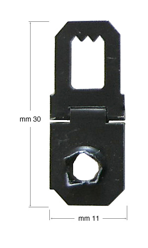 Hangers, 1-hole black hinged, for SH200 - 1000p