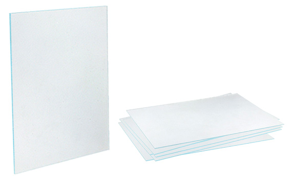 Plastic glass, non-glare 1.5 mm thick - 18x24 cm
