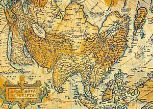 Print: Mappa antica dell'Asia - 100x70 cm