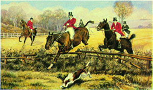 Print: Hunting Scene - cm 25x35