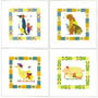 Set of 3 prints: Baby Animals - cm 30x30