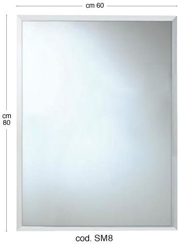 Bevelled mirrors - 60x80 cm - 4 mm thick