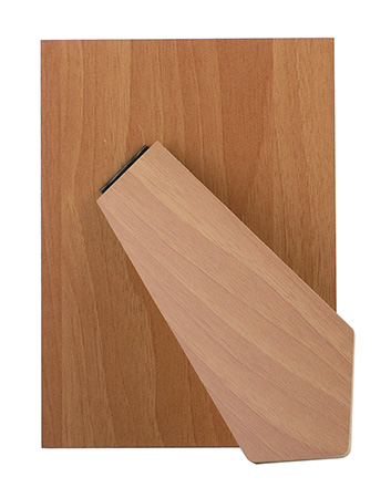 Masonite walnut strut backs - 15x20 cm