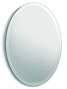 Bevelled oval mirrors - 60x80 cm