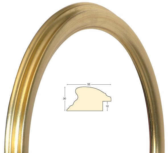 Round frames, gold - diameter 50 cm