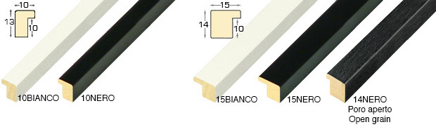 Complete set of corner samples of moulding model 10-15 (5 pieces)