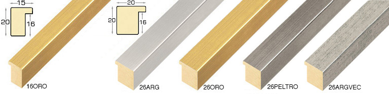 Moulding ayous, width 15mm height 20 - Gold