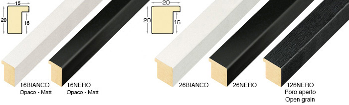 Complete set of corner samples of moulding 26-126 (4 pieces)