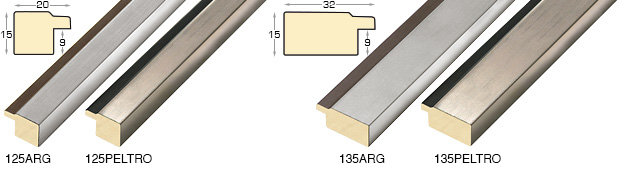 Complete set of corner samples of moulding 125-135 (4 pieces)