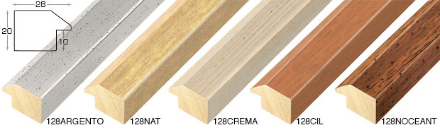 Moulding ayous, width 28mm height 20 - natural timber