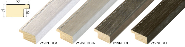 Complete set of corner samples of moulding 219 (4 pieces)